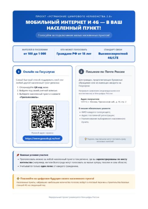 Мобильный интернет и 4G - в ваш населенный пункт!